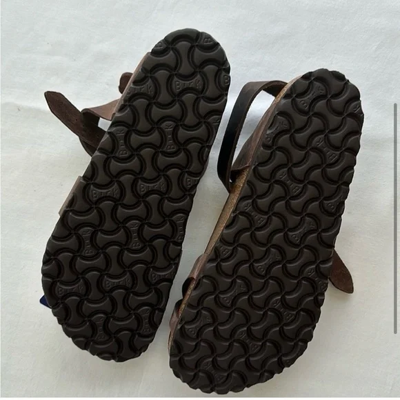 NWT Birkenstock Yara Habana brown leather Women’s size 38 US 7-7.5 sandals - Picture 7 of 7